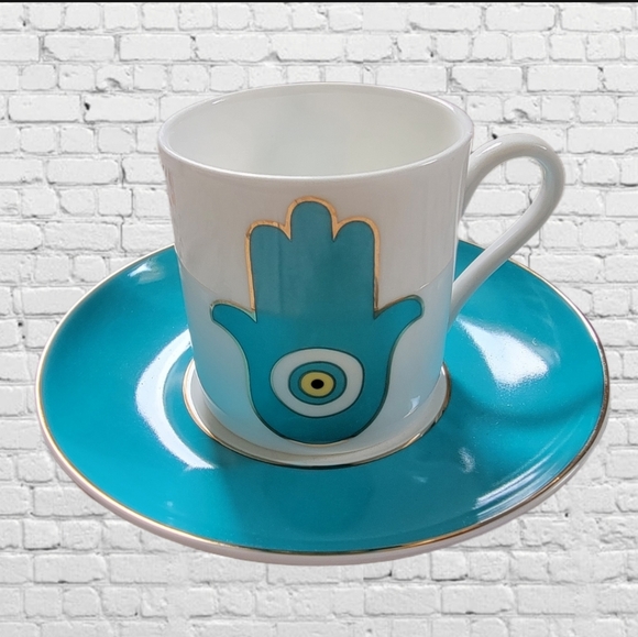 Pasabahce Turkish Coffee Cup, Dekorative Design Patterned Porcelain. - Picture 1 of 4